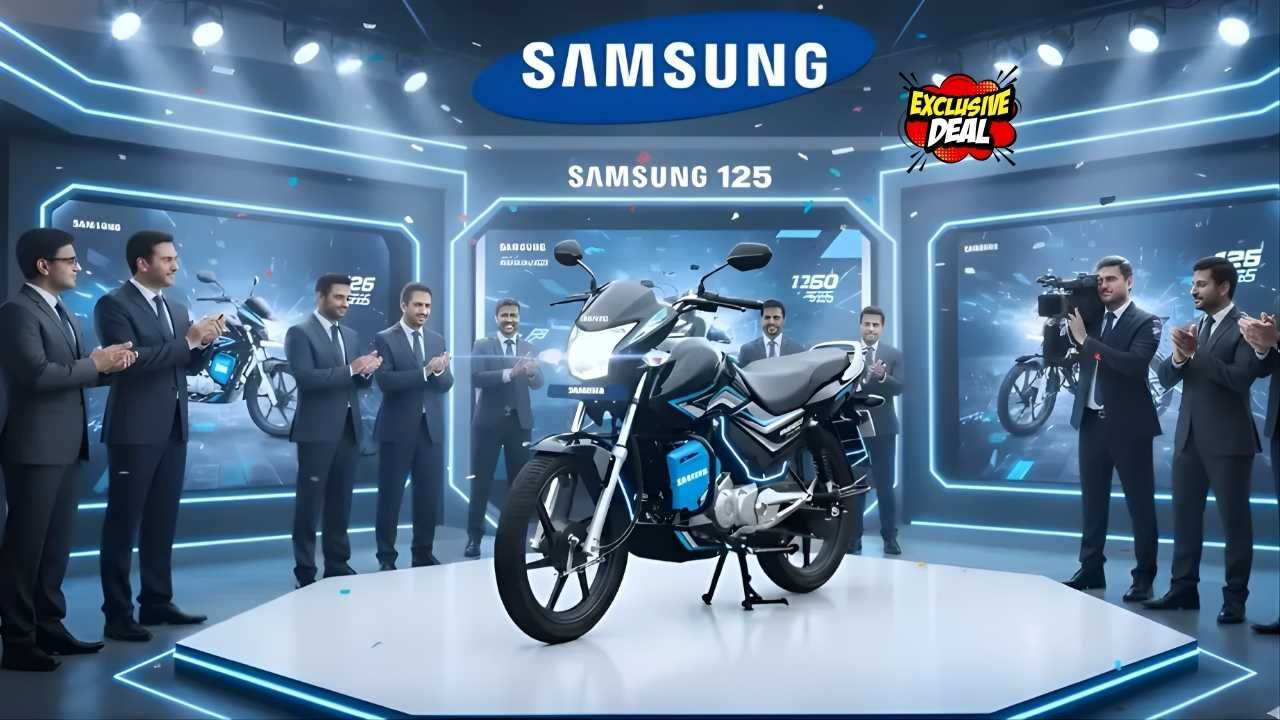 Samsung 125cc Motorcycle Unveiled Mileage-Focused Engine and Practical Features